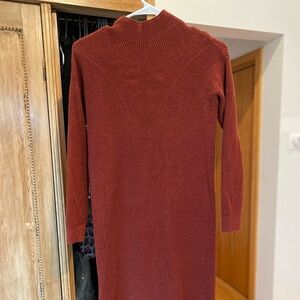 Banana Republic Women's Cowl Neck sweater dress  in Deep Rust